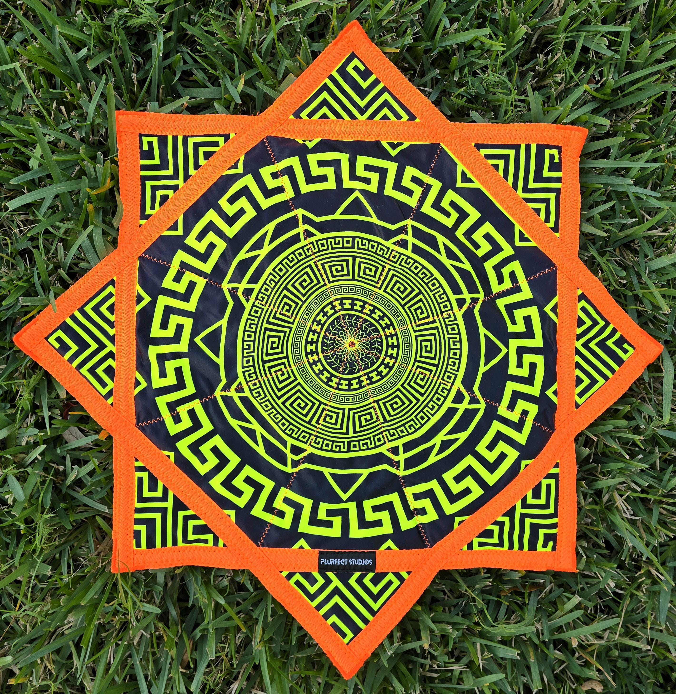 Flowstar - Ancient Empire - UV Reactive | Double-Sided | Zig-Zag Stitch - by PLURfect Studios