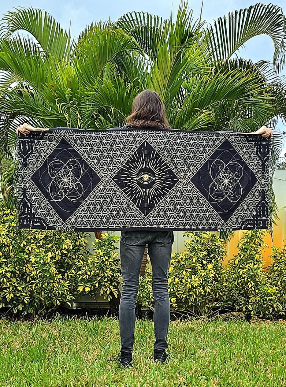 Eternal Legacy Rave Pashmina - Festival Shawl - by PLURfect Studios