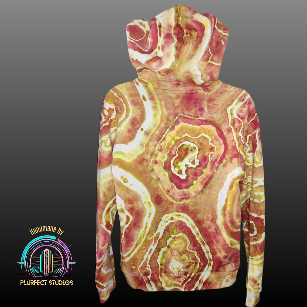Yellow Agate Geode Tie Dye Hoodie & Sweatpants Set