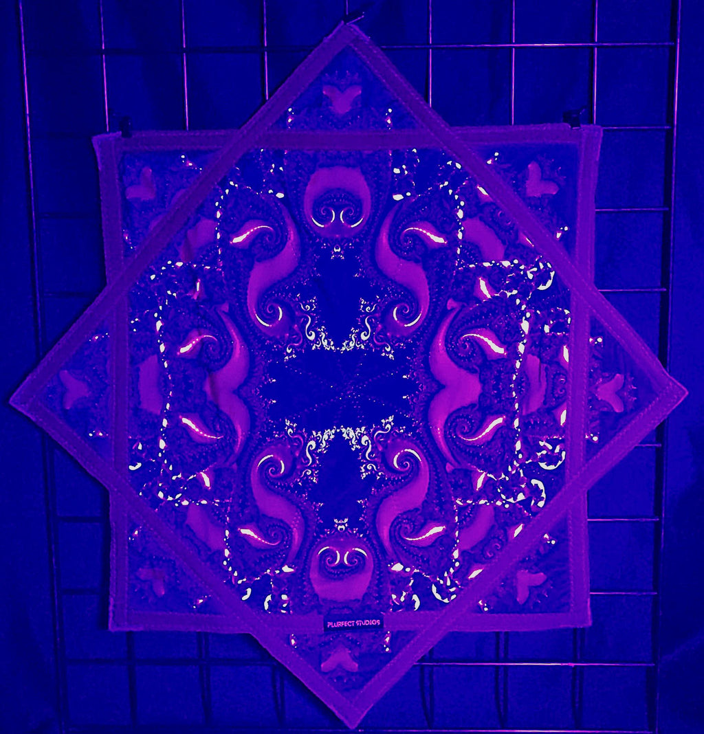 Flowstar - Fractal Paisley - UV Reactive | Double-Sided | Zig-Zag Stitch - by PLURfect Studios