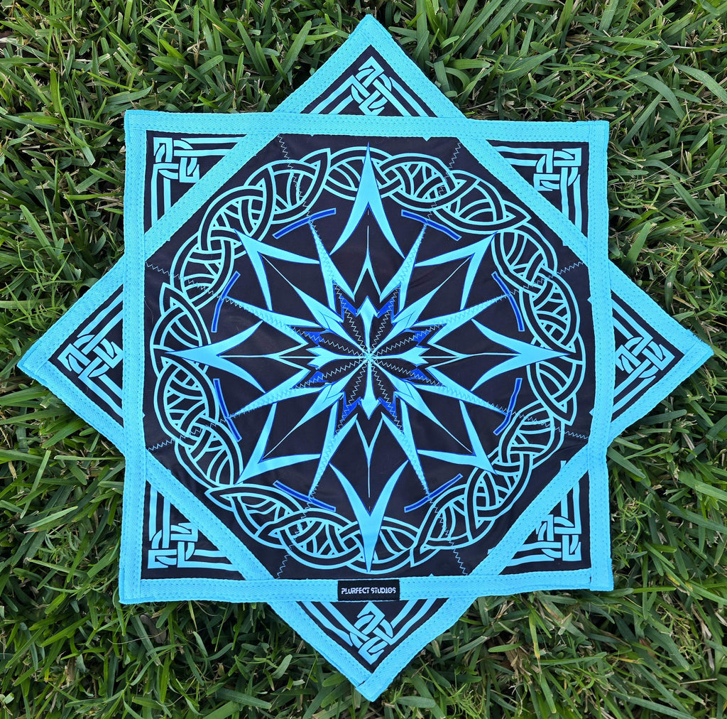 Flowstar - Nordic Viking - UV Reactive | Double-Sided | Zig-Zag Stitch - by PLURfect Studios