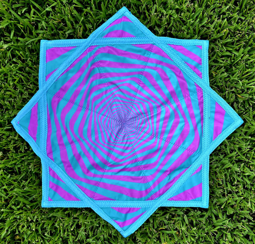 Flowstar - Fractal Cheshire Cat - UV Reactive | Double-Sided | Zig-Zag Stitch - by PLURfect Studios