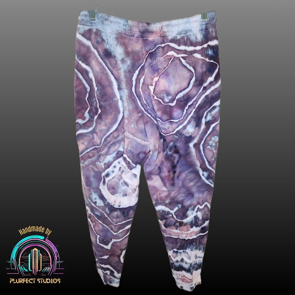 Purple Amethyst Geode Tie Dye Hoodie & Sweatpants Set