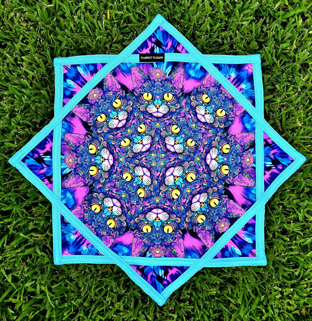 Flowstar - Fractal Cheshire Cat - UV Reactive | Double-Sided | Zig-Zag Stitch - by PLURfect Studios