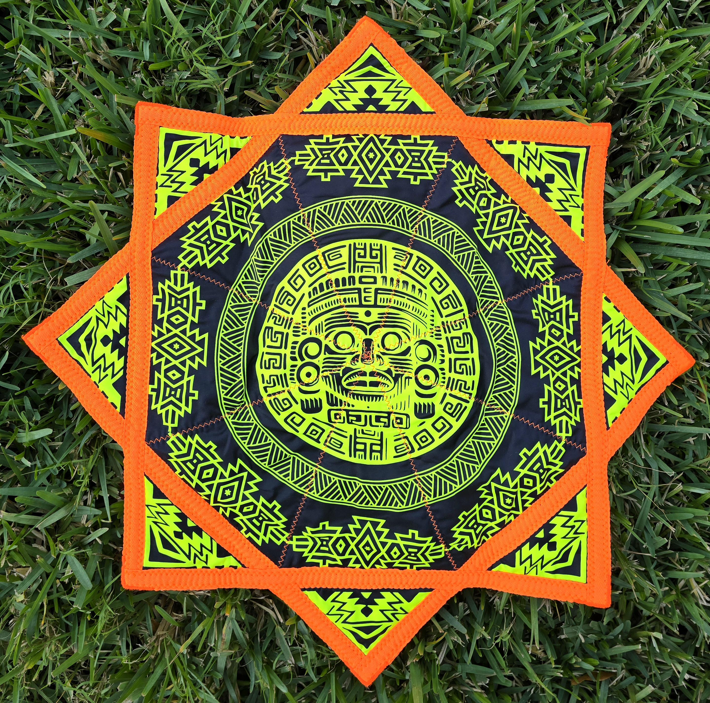 Flowstar - Ancient Empire - UV Reactive | Double-Sided | Zig-Zag Stitch - by PLURfect Studios