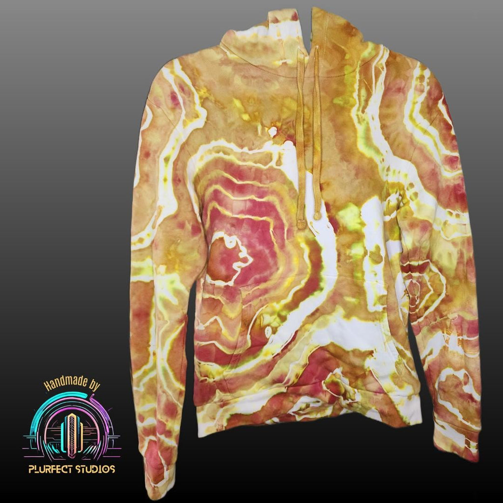 Yellow Agate Geode Tie Dye Hoodie & Sweatpants Set