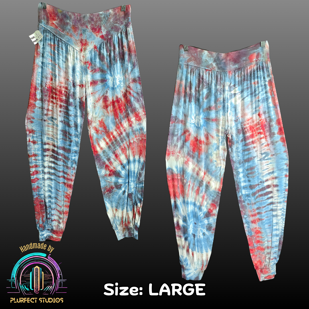 Double Spiral Tie Dye Harem Pants