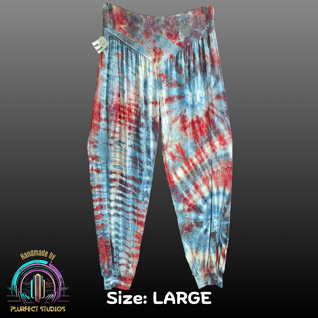 Double Spiral Tie Dye Harem Pants