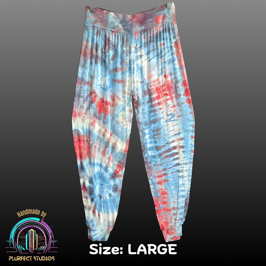 Double Spiral Tie Dye Harem Pants