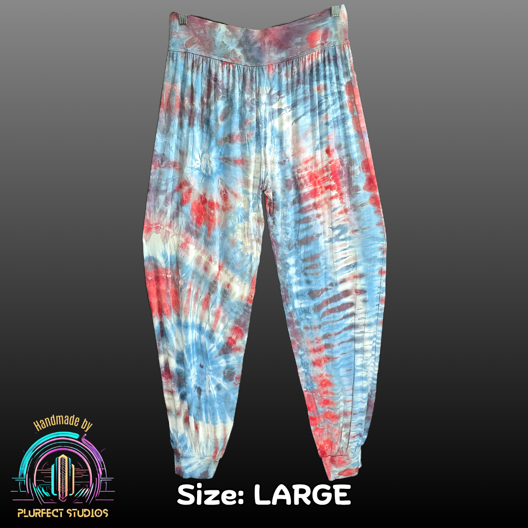 Double Spiral Tie Dye Harem Pants