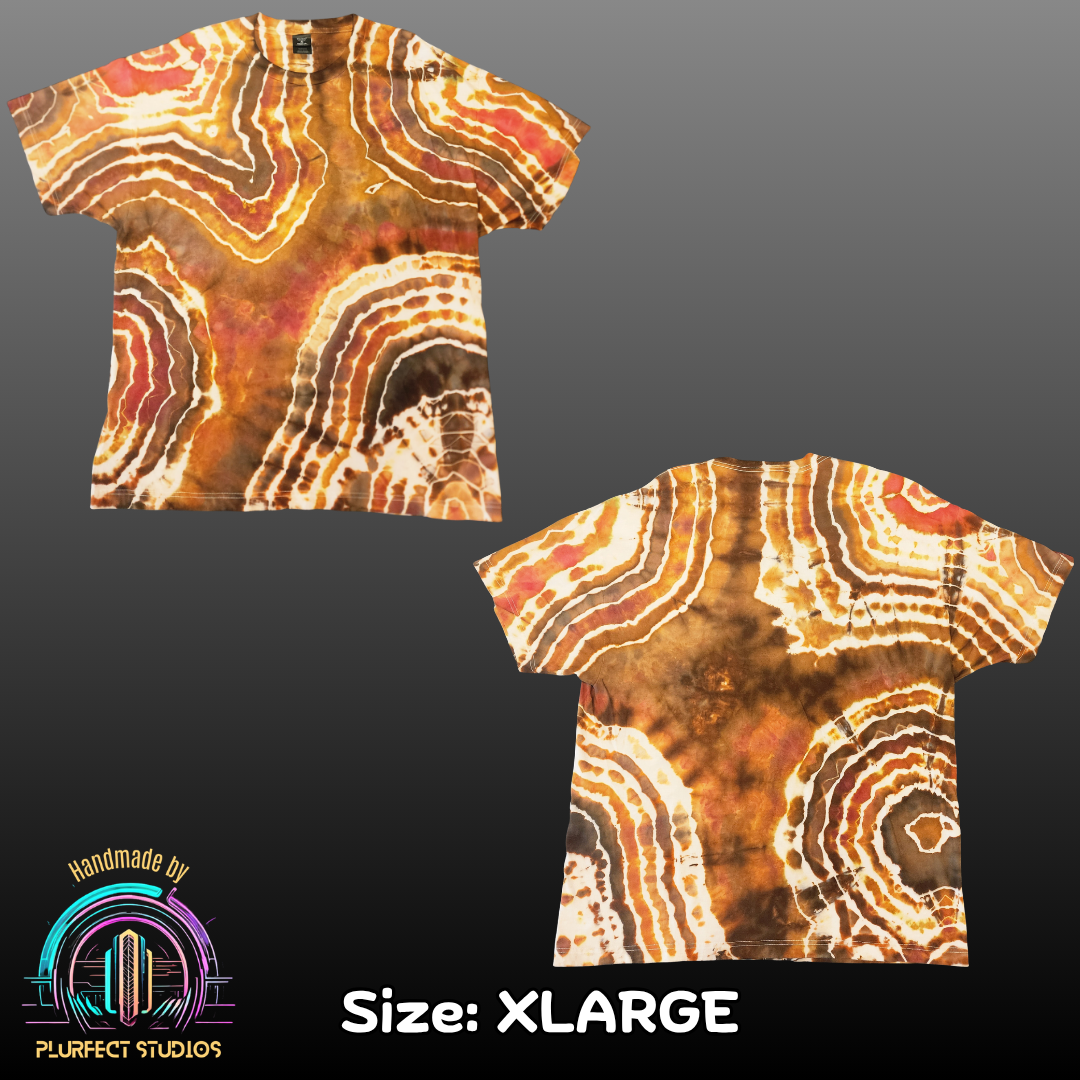 Brown Agate Geode Tie Dye T-Shirt
