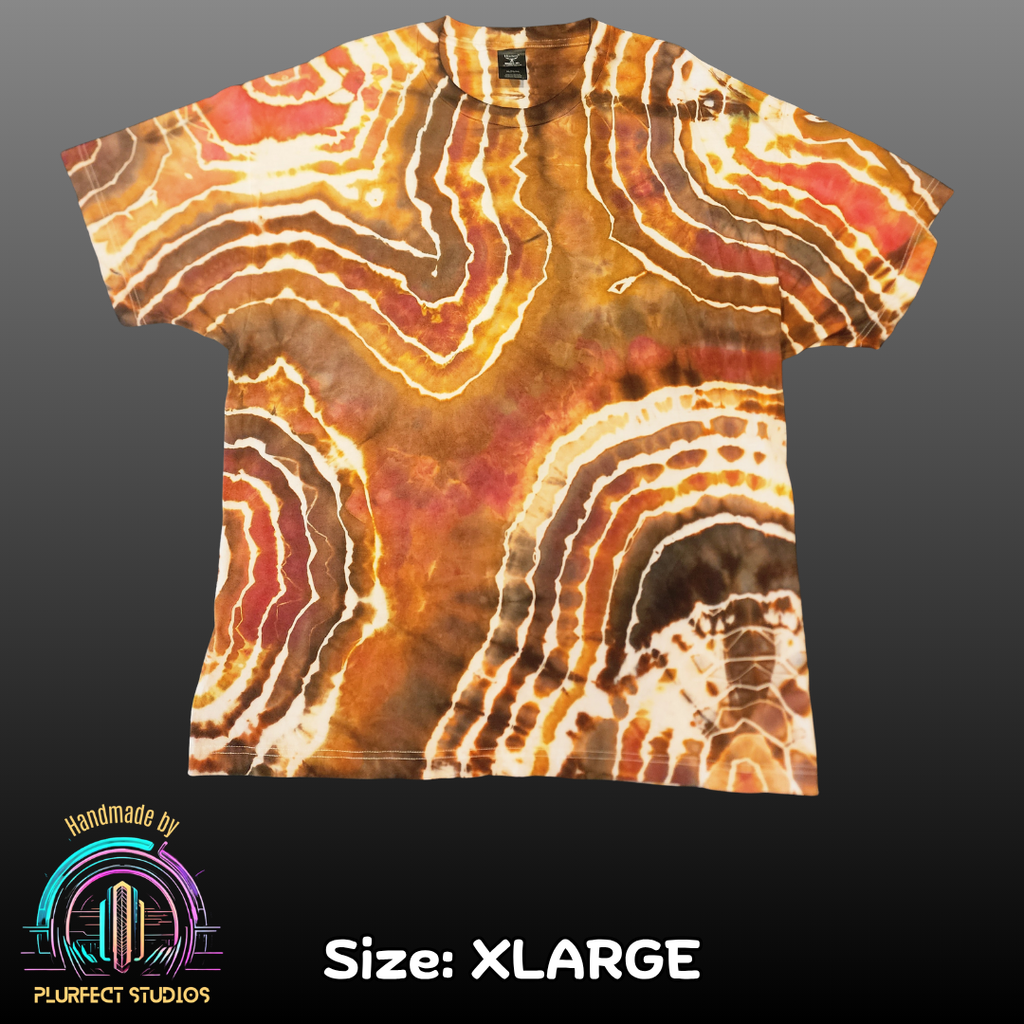 Brown Agate Geode Tie Dye T-Shirt