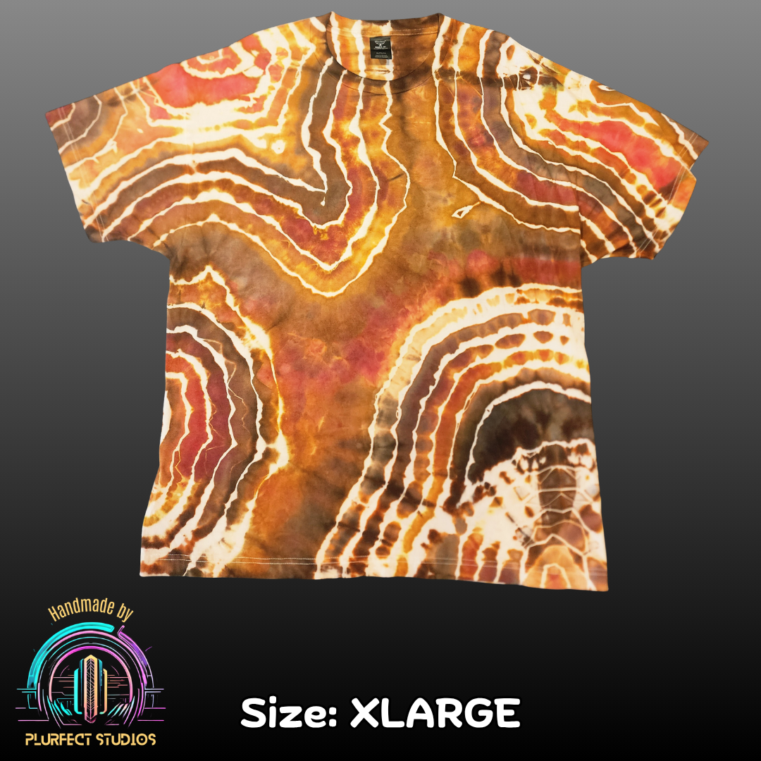 Brown Agate Geode Tie Dye T-Shirt