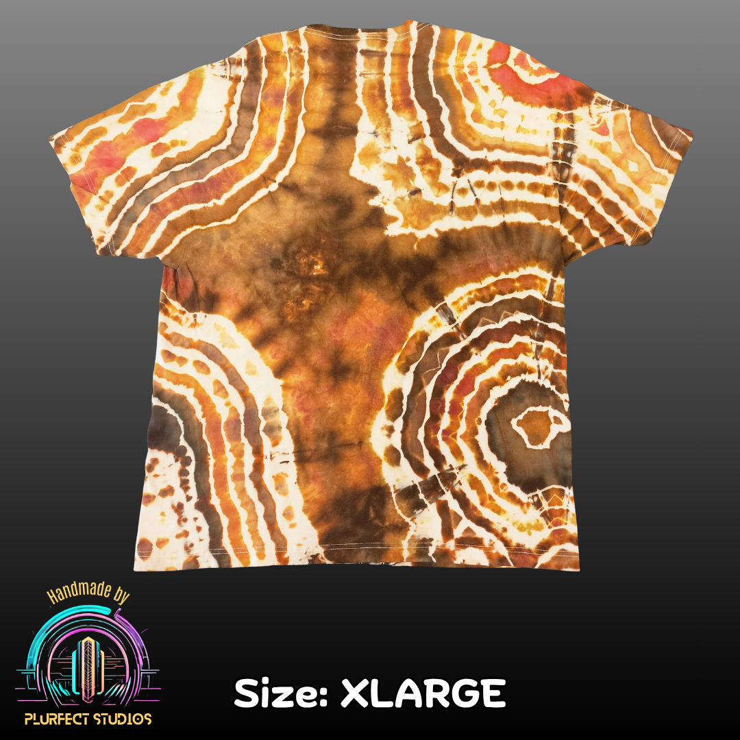 Brown Agate Geode Tie Dye T-Shirt