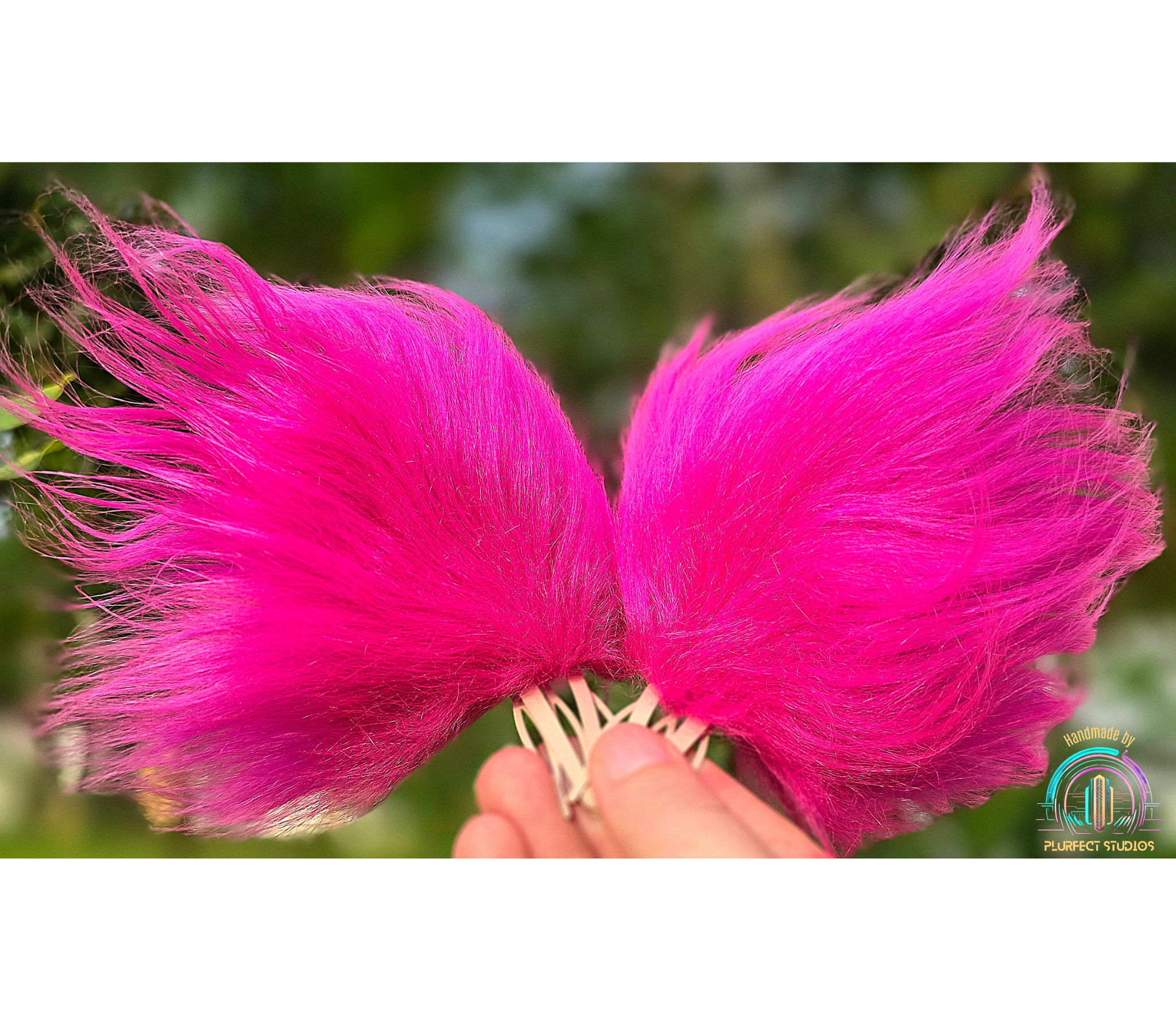 Pink Disco - Feral Ears - Hair Clip Accessories