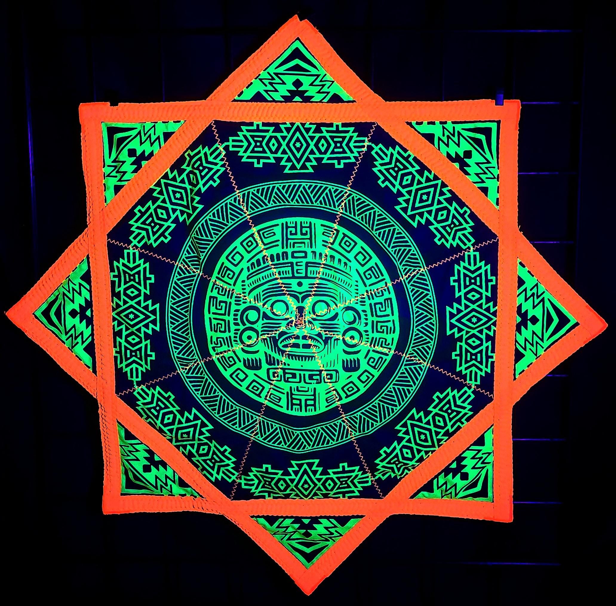 Flowstar - Ancient Empire - UV Reactive | Double-Sided | Zig-Zag Stitch - by PLURfect Studios