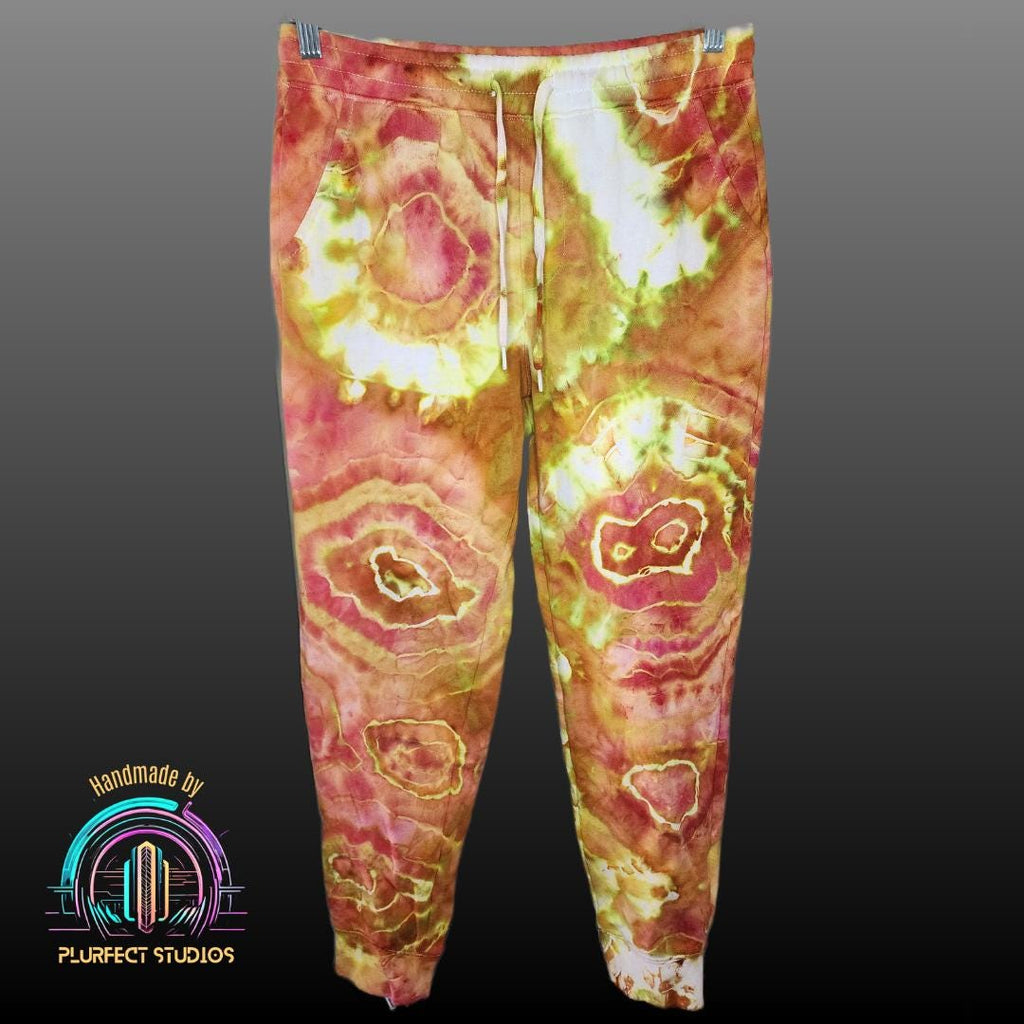 Yellow Agate Geode Tie Dye Hoodie & Sweatpants Set